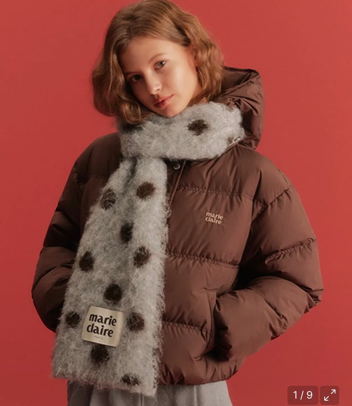 마리끌레르 도트 리버시블 머플러  상품이미지1