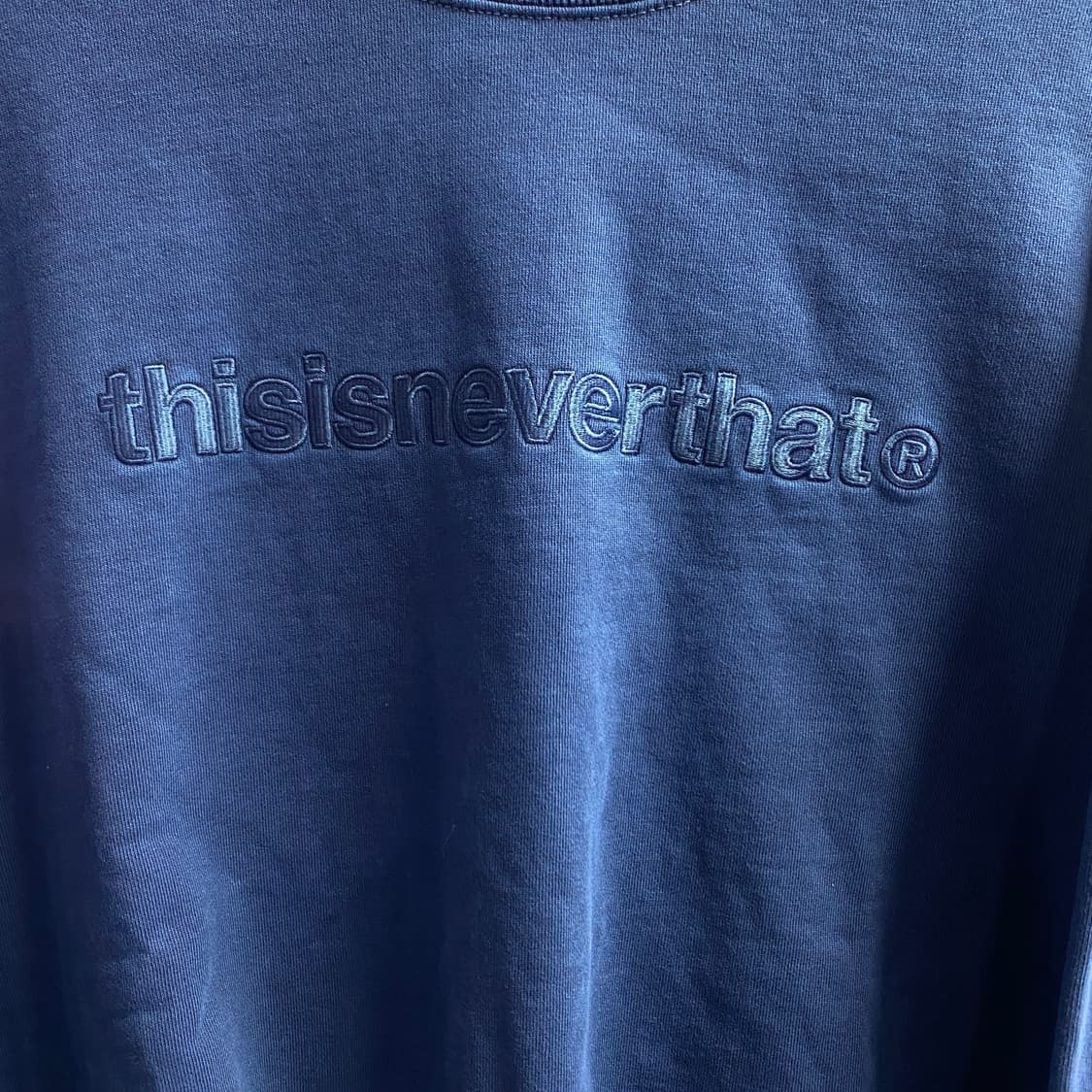 디스이즈네버댓 빅로고 네이비 맨투맨 B3858 상품이미지3