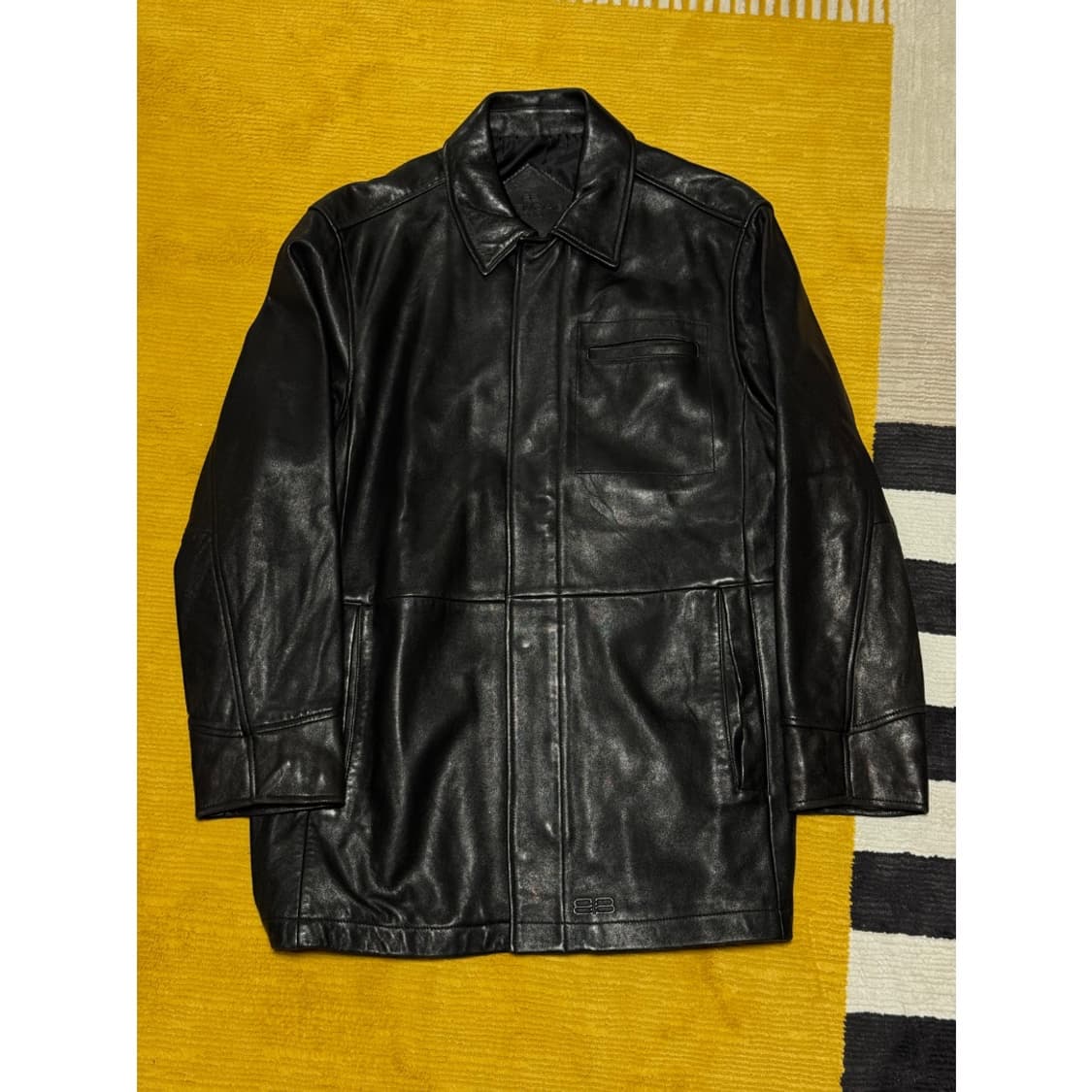 Balenciaga Leather Car Coat 상품이미지1