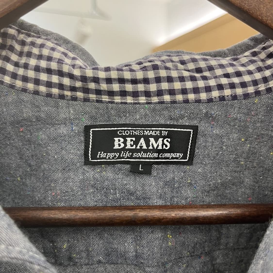 빔즈 빈티지 컨트리 캐주얼 키치 자카드 셔츠 L C10912 상품이미지5