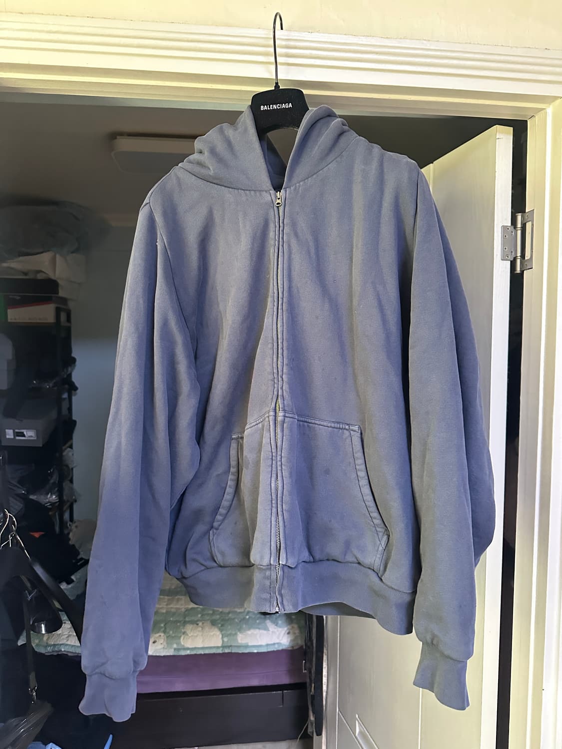 [XL] 이지 갭 더블 레이어 후드 집업 네이비 상품이미지1