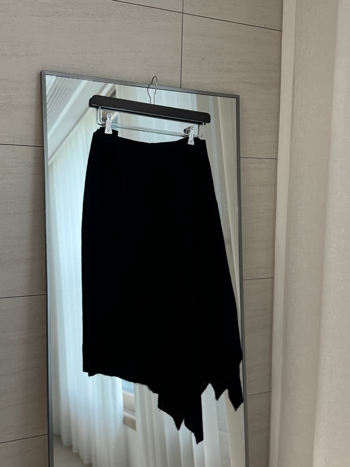 드리스반노튼(Dries Van Noten) 울 미디 드레이프 스커트 상품이미지2