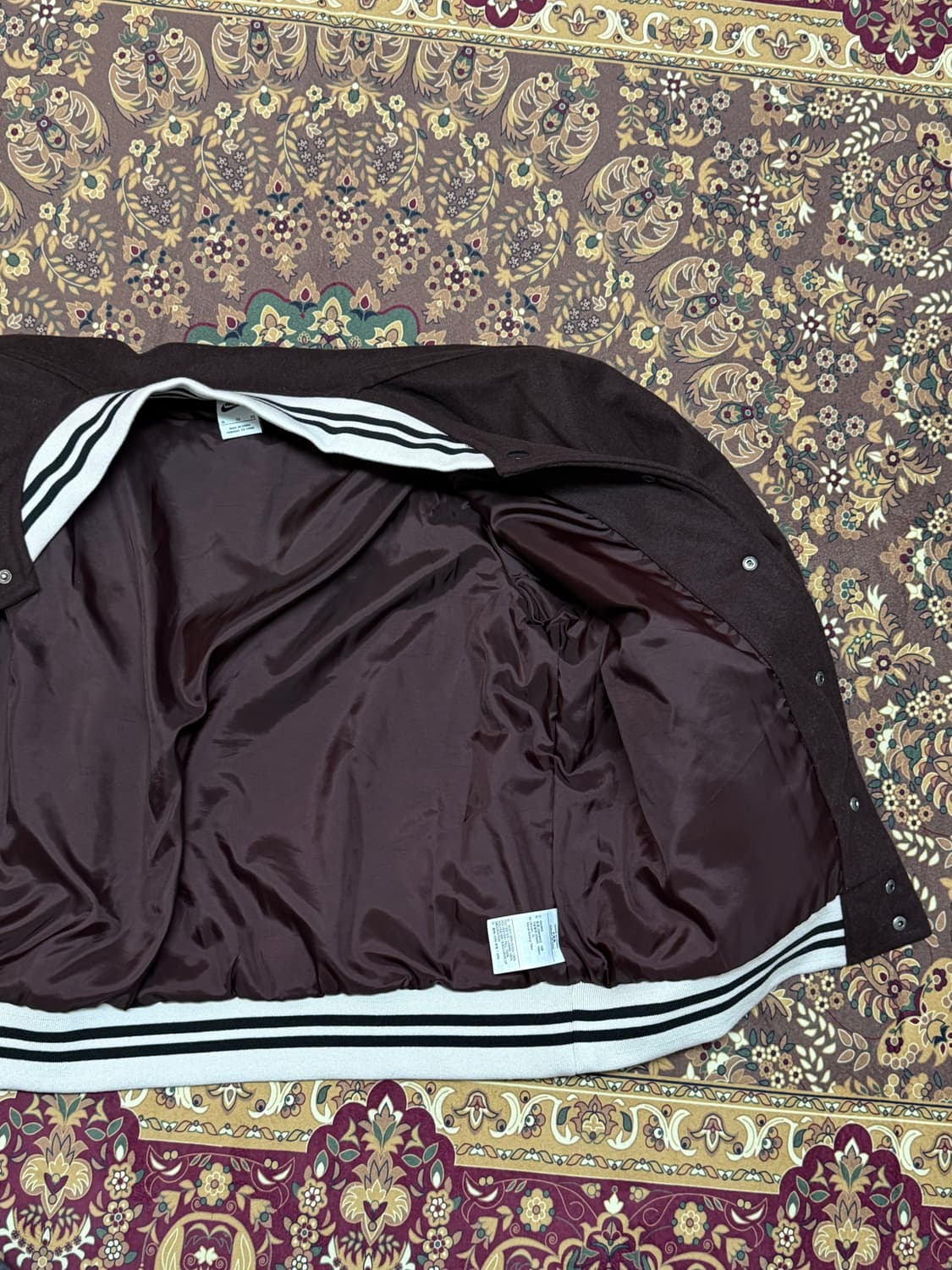 나이키 어센틱 바시티 자켓 브라운 상품이미지3