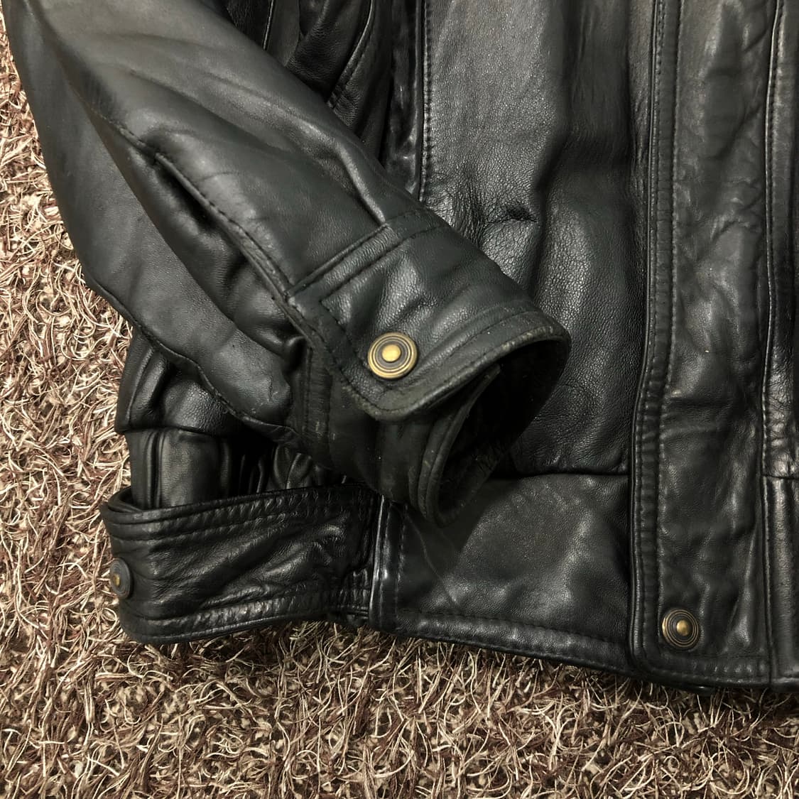 빈티지 레더 봄버 가죽 자켓 상품이미지4