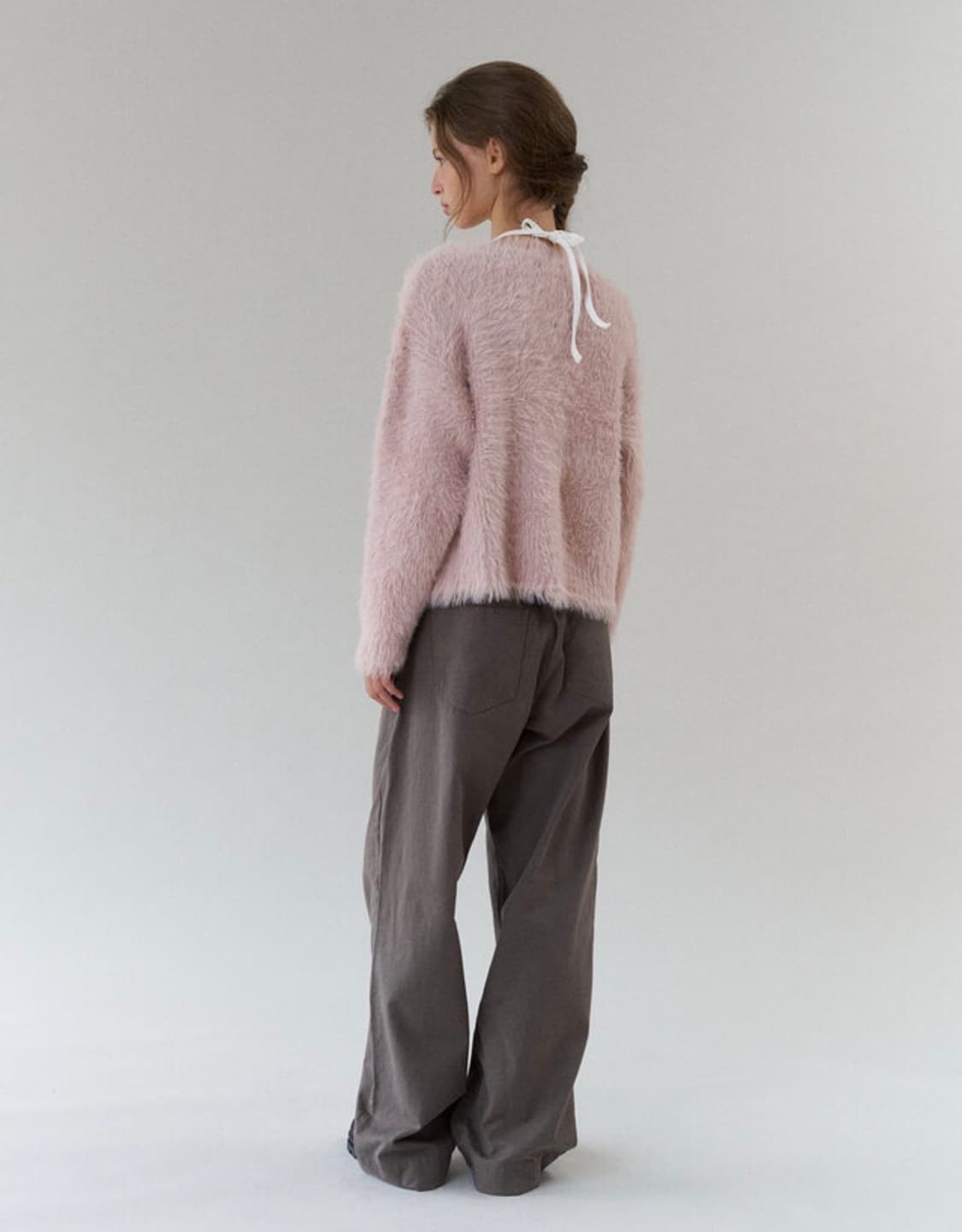 헤더먼트 테디가디건 핑크 상품이미지3