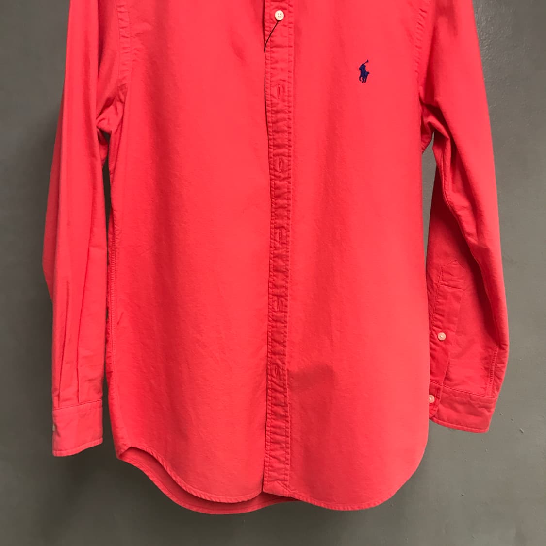 폴로 랄프로렌 솔리드 셔츠 코랄 S 상품이미지3