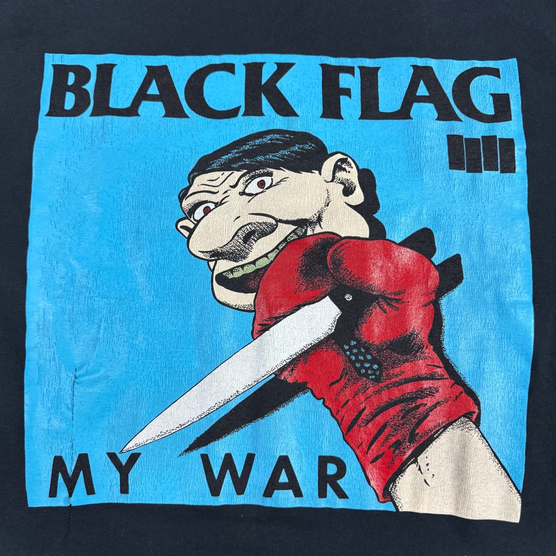 Vintage 90s Black Flag 블랙플래그 My War 티셔츠 상품이미지3