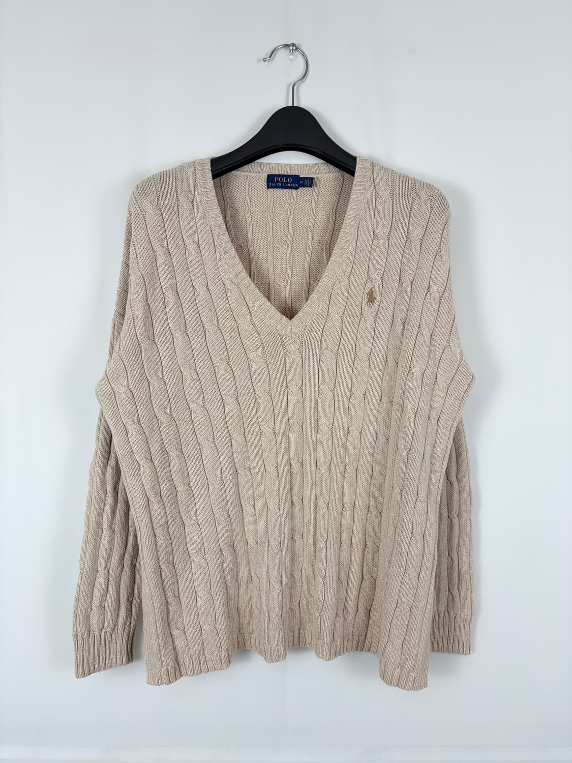 a200) 폴로랄프로렌 포니 브이넥 케이블니트 상품이미지1