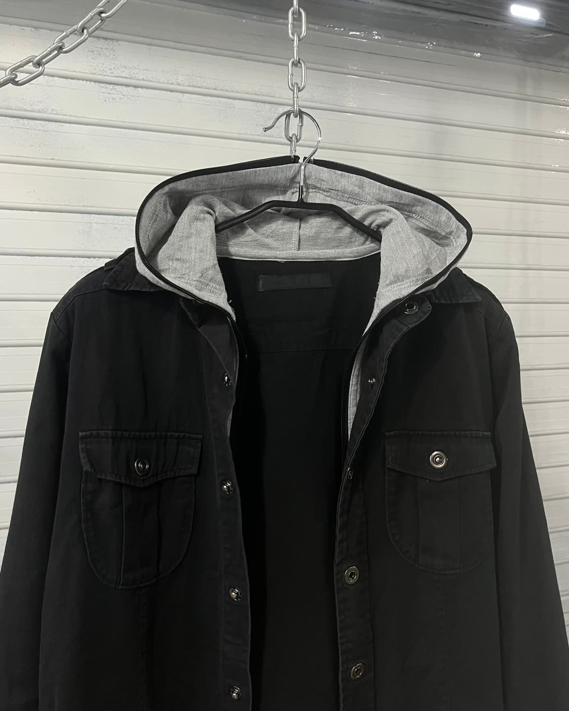 Oval Dice layered hood jacket 상품이미지6