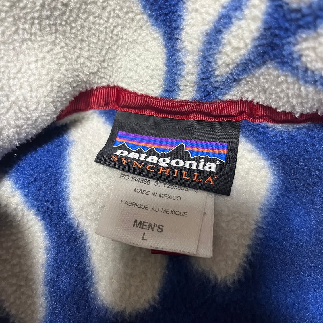 파타고니아 신칠라 스냅티 블루 하와이안 플라워 패턴 L 상품이미지5