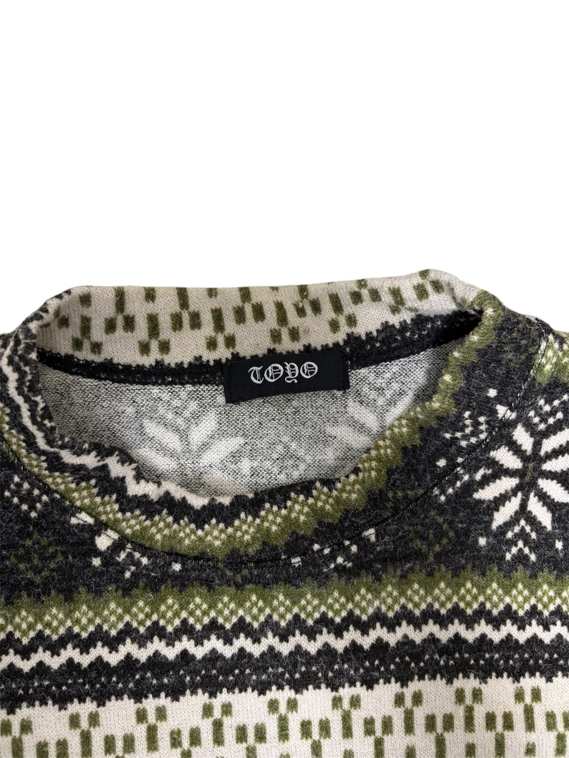 GODO 노르딕 눈꽃 패턴 울 블렌드 니트 상품이미지3