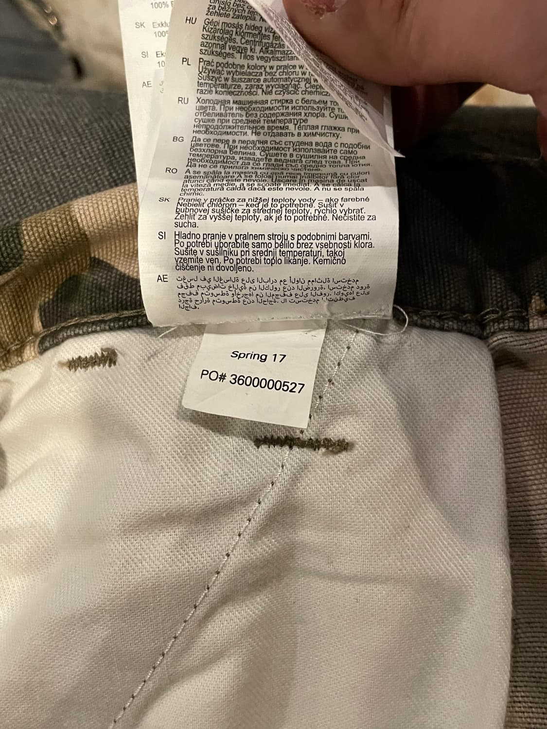 칼하트 카모 카고 반바지 상품이미지3