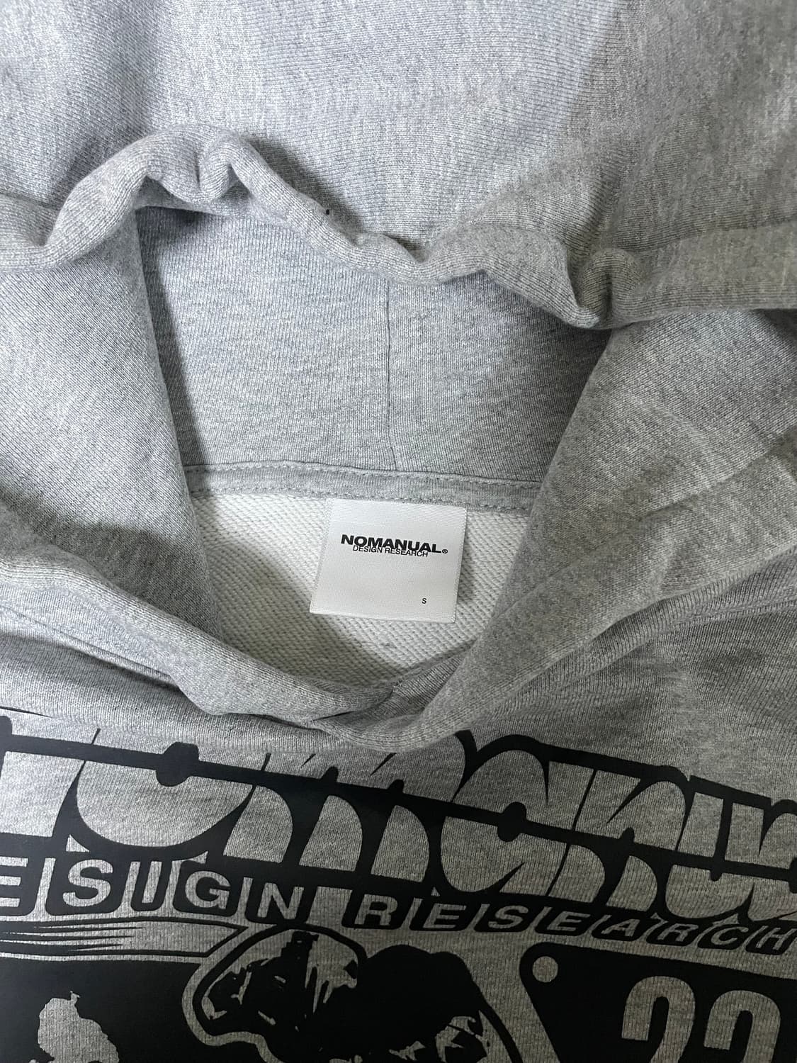 노매뉴얼 NM 오토 후드티 멜란지 S사이즈 상품이미지6