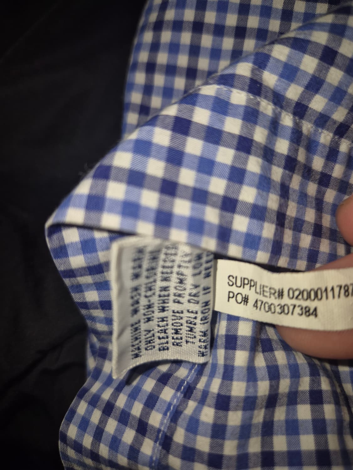 폴로 랄프로렌 체크 블루 셔츠 XL 상품이미지7