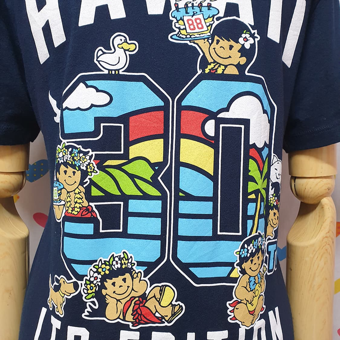 88TEES 하와이안캐릭터 꽃무늬 플라워 그래픽 프린팅 프린트 반팔티셔츠 상품이미지5