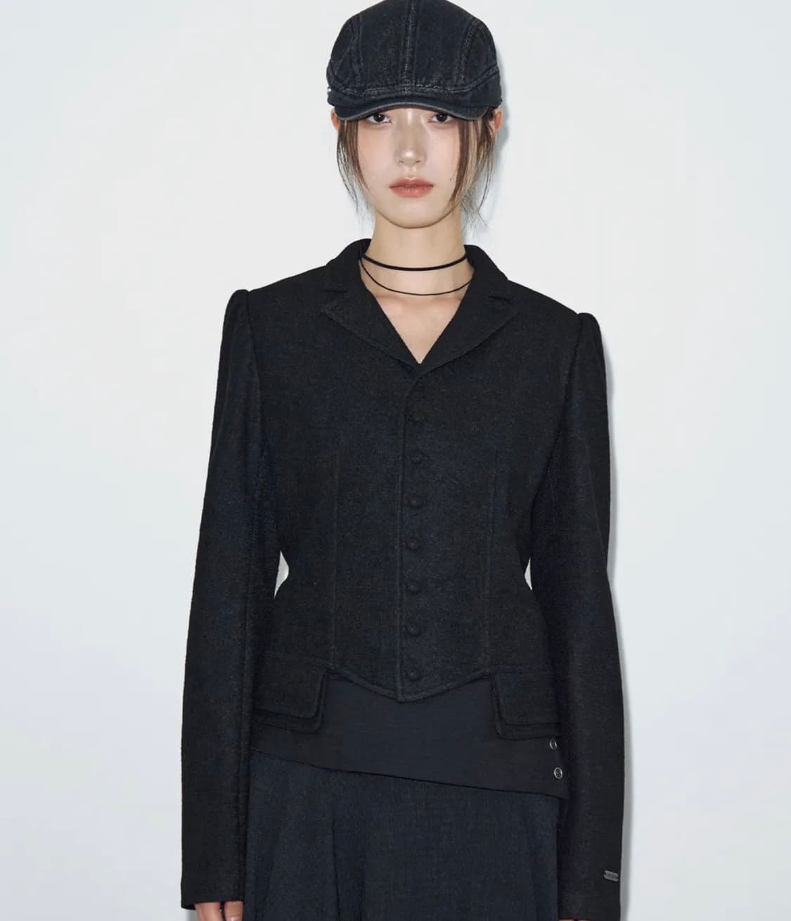 헬레네파리스 울 피티드 승마 재킷 [블랙] 상품이미지1