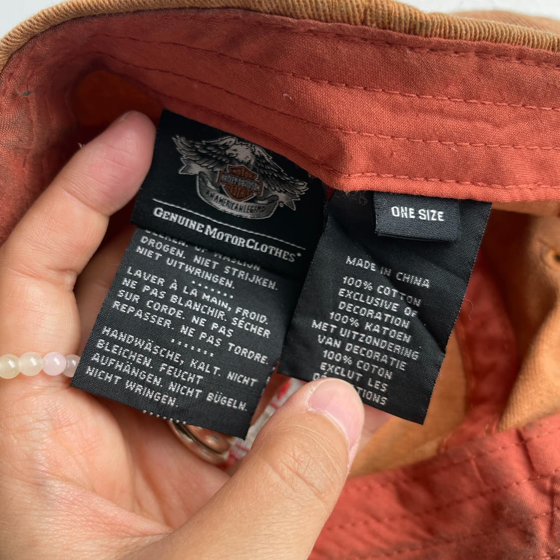 할리 데이비슨 모터 사이클 피그먼트 다잉 볼 캡 상품이미지7