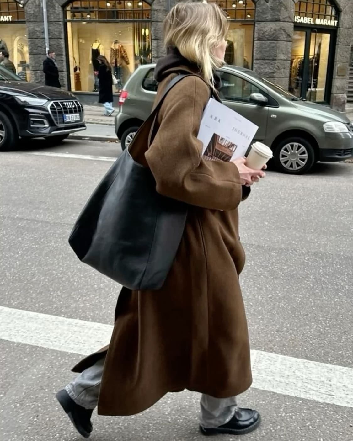 Cos serif tote leather bag 상품이미지3