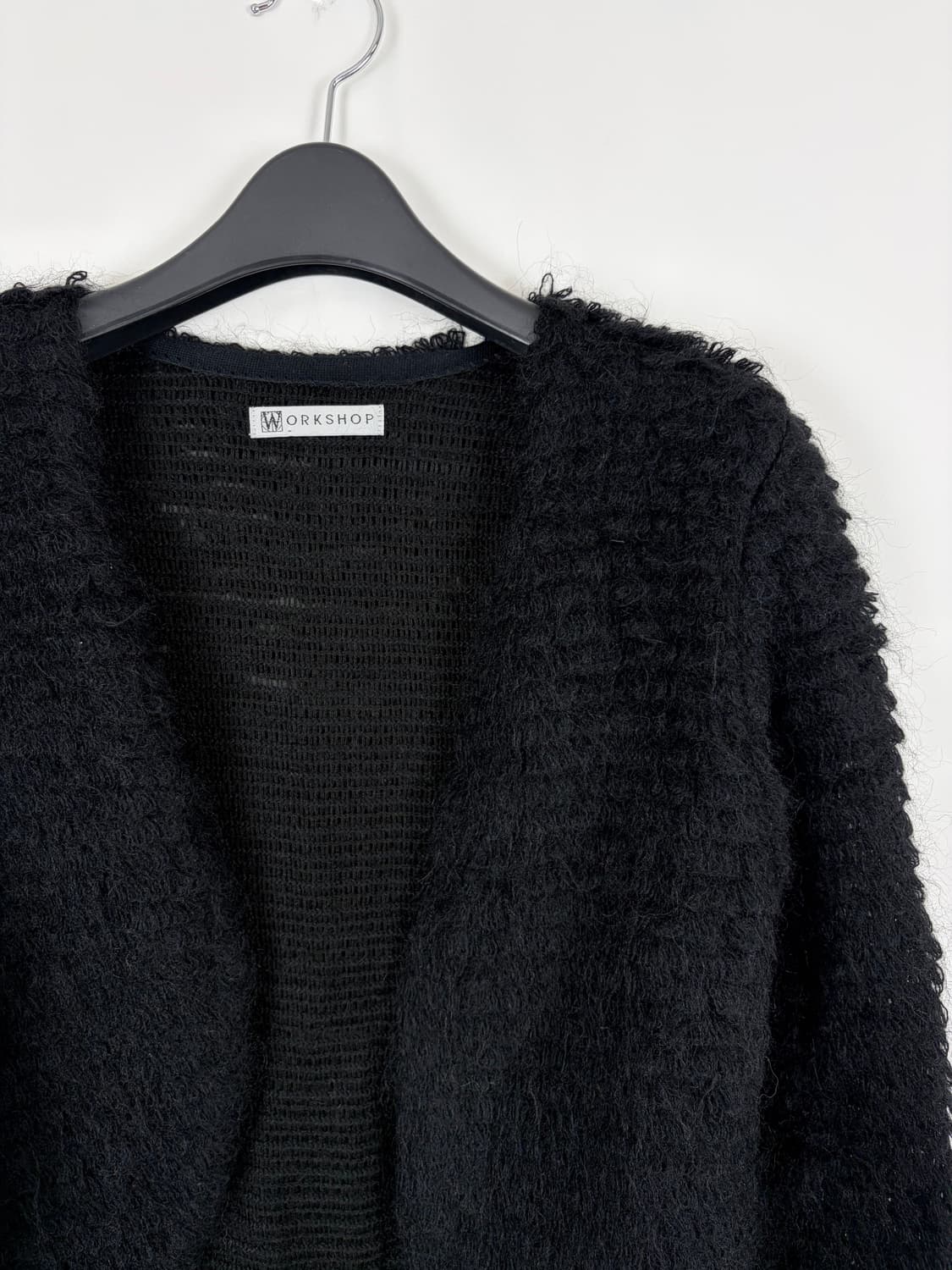 a178) 요지야마모토 워크샵 모헤어 니트 가디건 상품이미지2