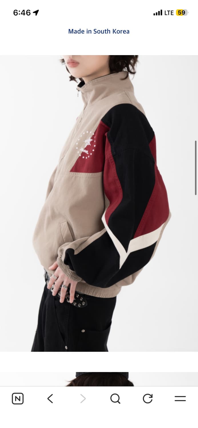 아오이로 옥스포드 샌드 플레임 워시드 자켓 베이지 2사이즈 상품이미지4