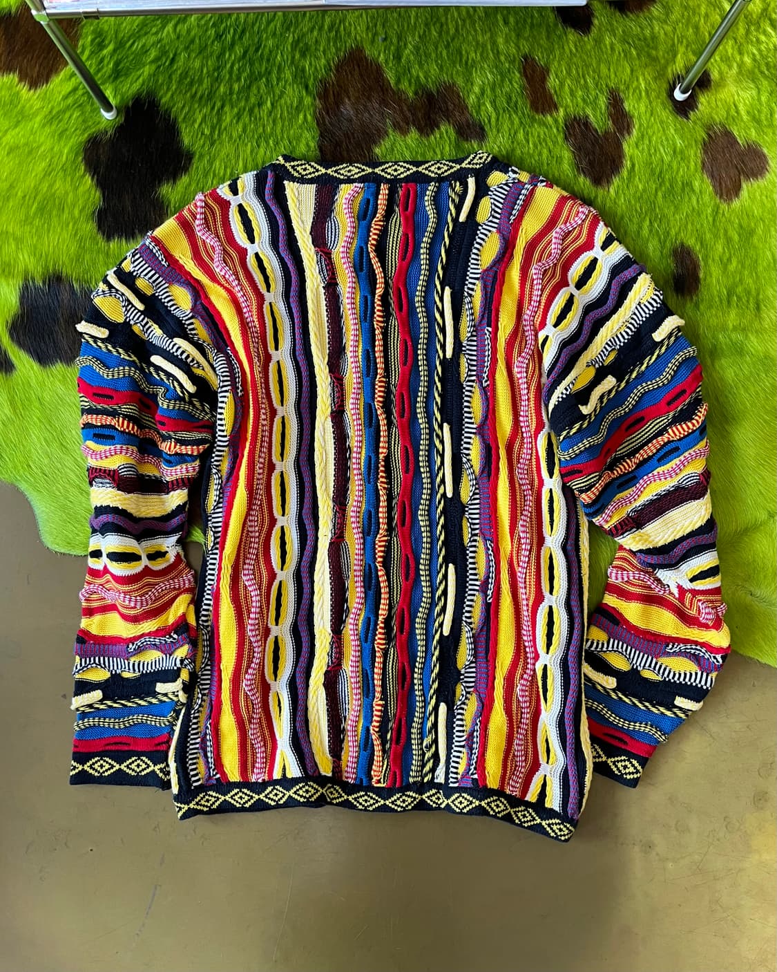 90s COOGI 3D Cable Pattern Knit Sweater 상품이미지10