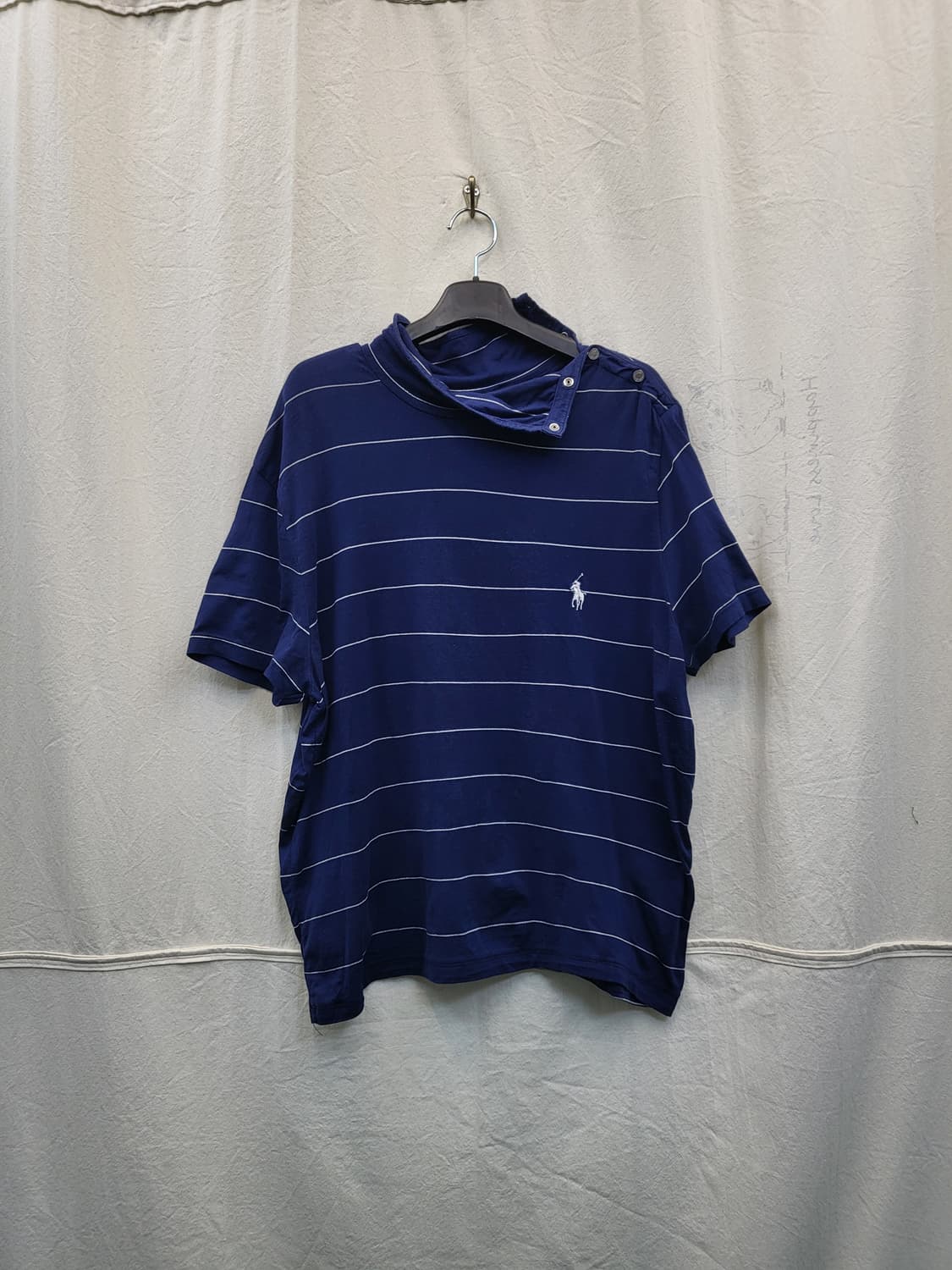 폴로 랄프로렌 골프 네이비 스트라이프 반팔 티셔츠 상품이미지1