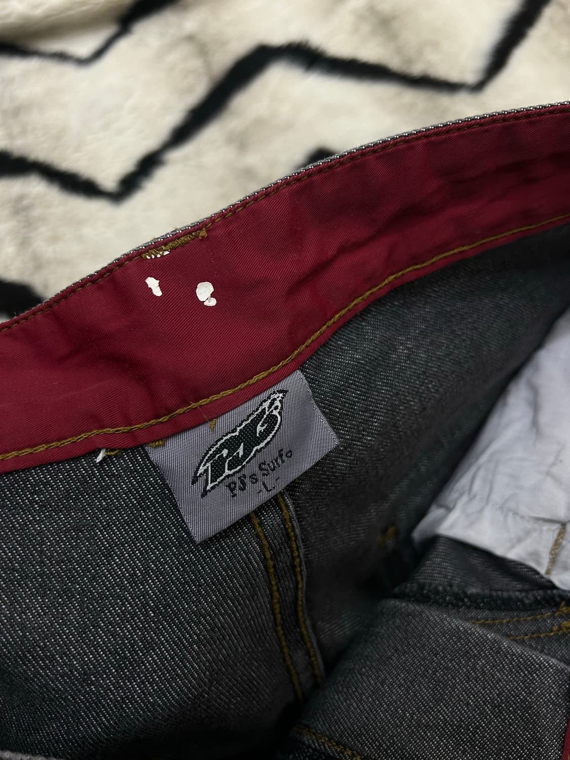 [32]PJ.Surf 올드스쿨 카고 와이드 데님/그레이 상품이미지4