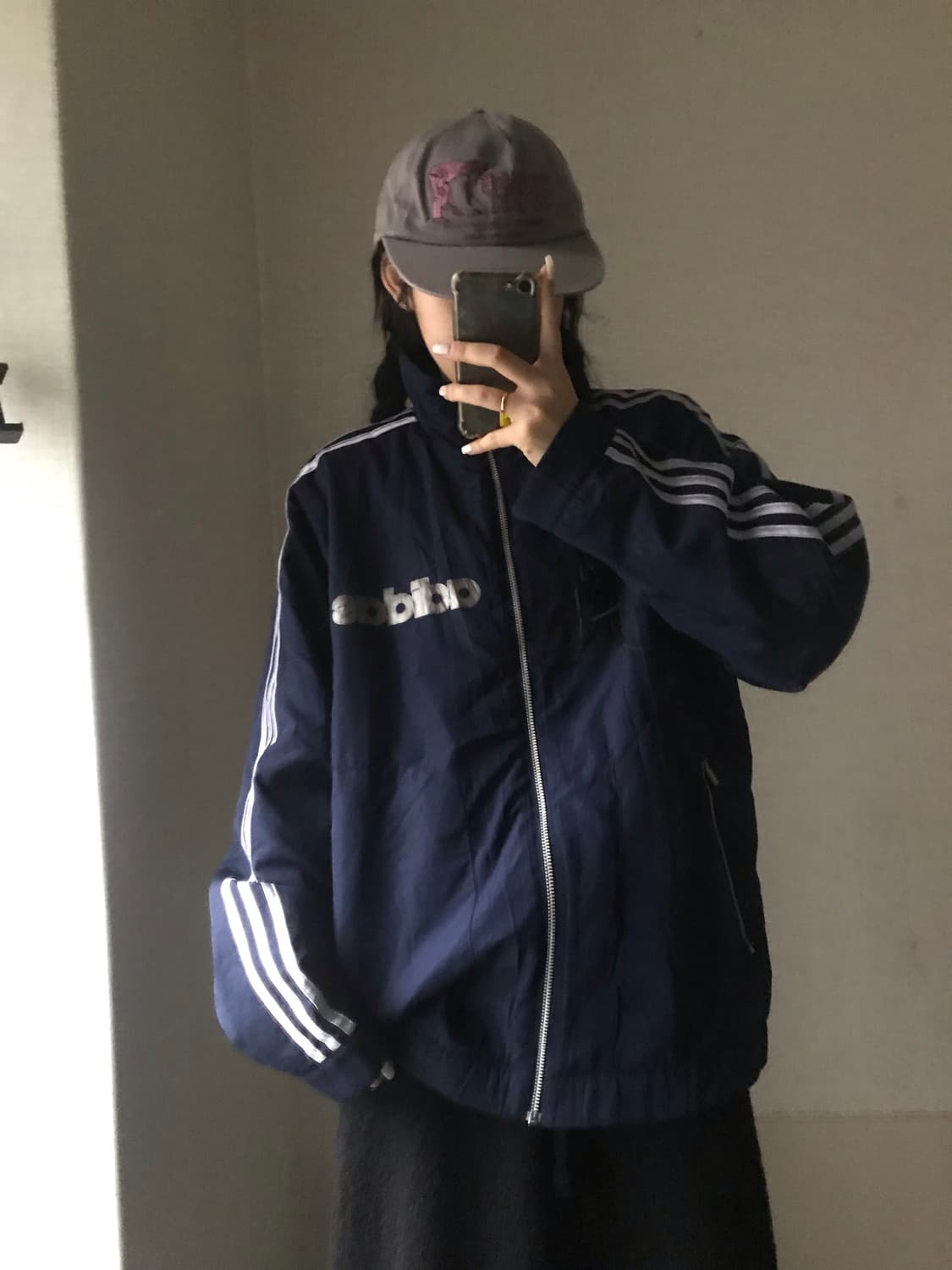 아디다스 네이비 실버 삼선 점퍼 상품이미지5