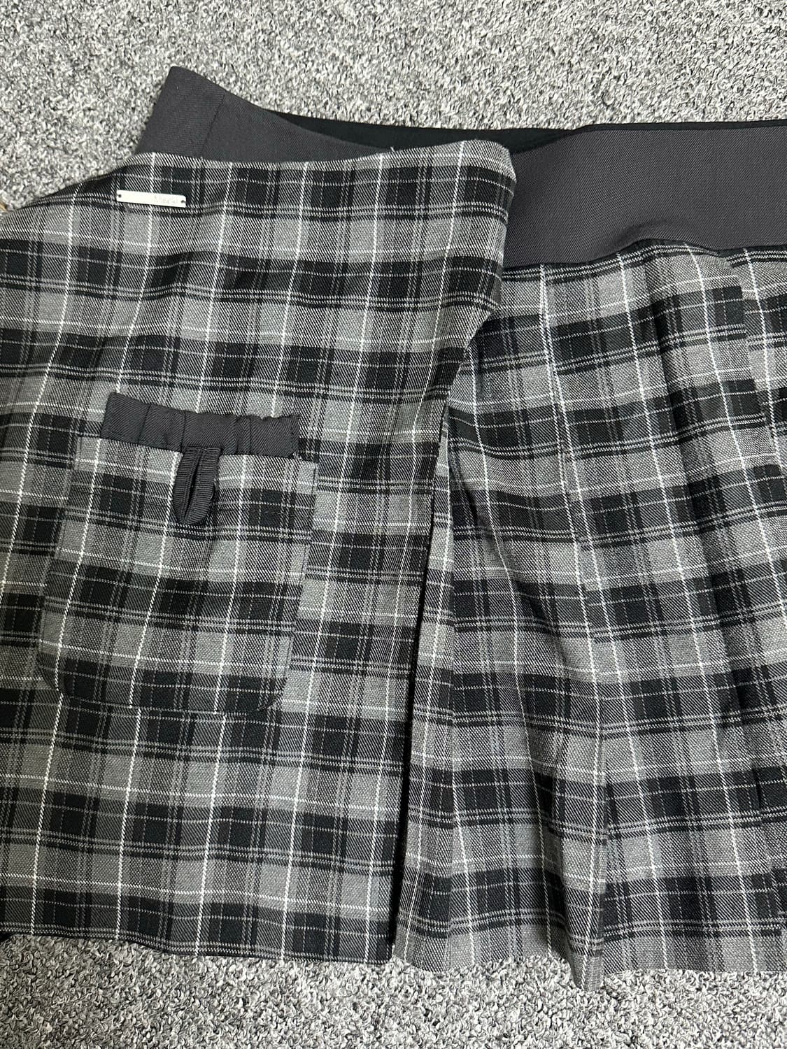 미세키 서울 Pocket layered check skirt CHARCO 상품이미지4