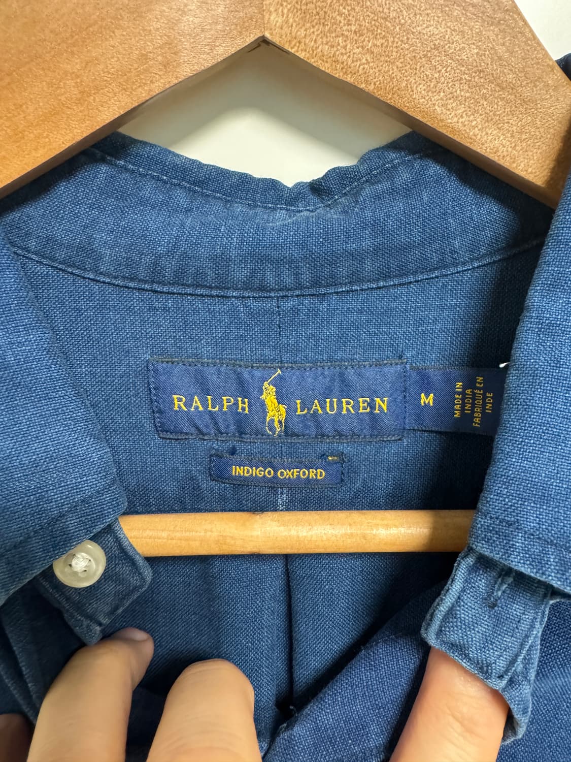폴로 랄프로렌 인디고 옥스포드 셔츠 M 상품이미지3