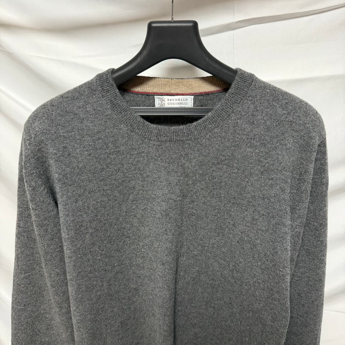 [S+급/52] 브루넬로 쿠치넬리 캐시미어 니트 그레이 상품이미지2