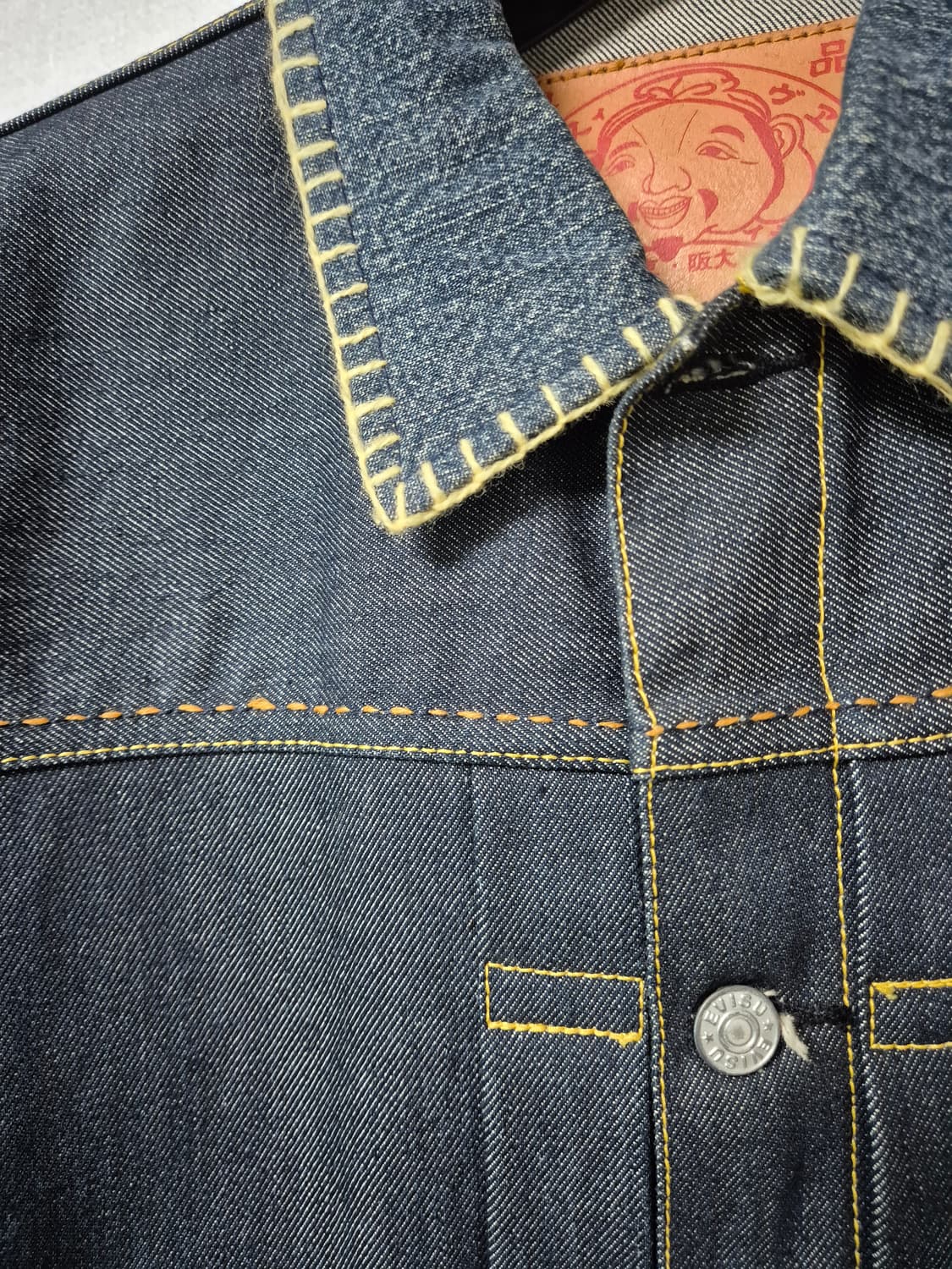 Evisu (손 맛 나는) 데님 자켓 상품이미지3