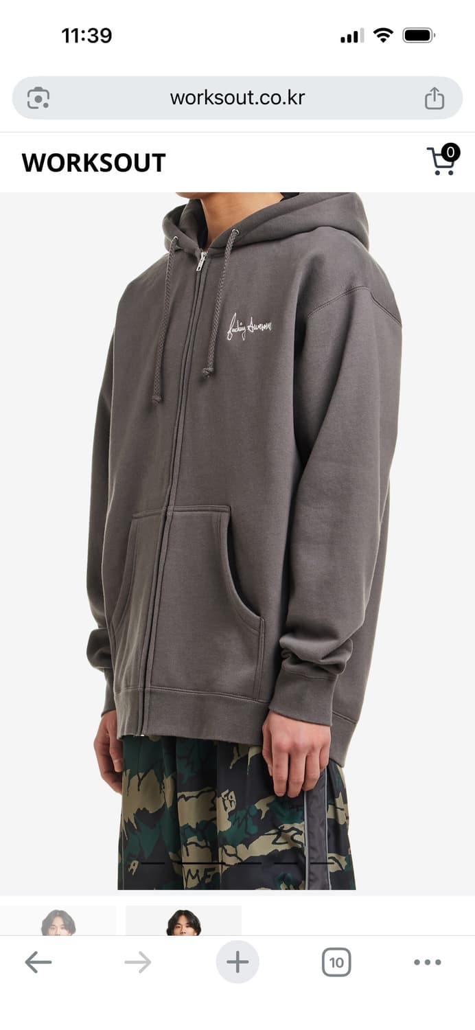 퍼킹어썸 후디 차콜 상품이미지2