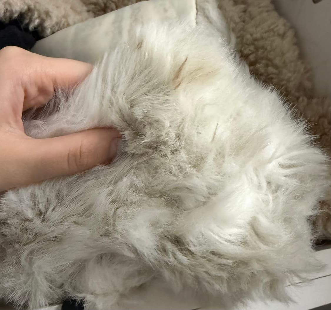 애즈온 퍼자켓 아이보리 상품이미지2