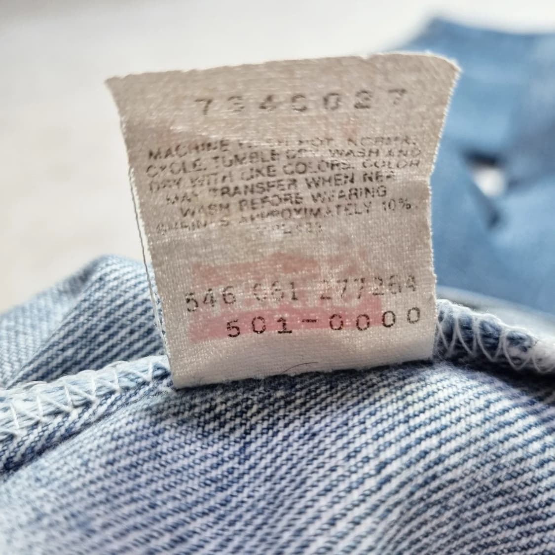 90s USA Levis 501 Red Font 31/32 상품이미지5