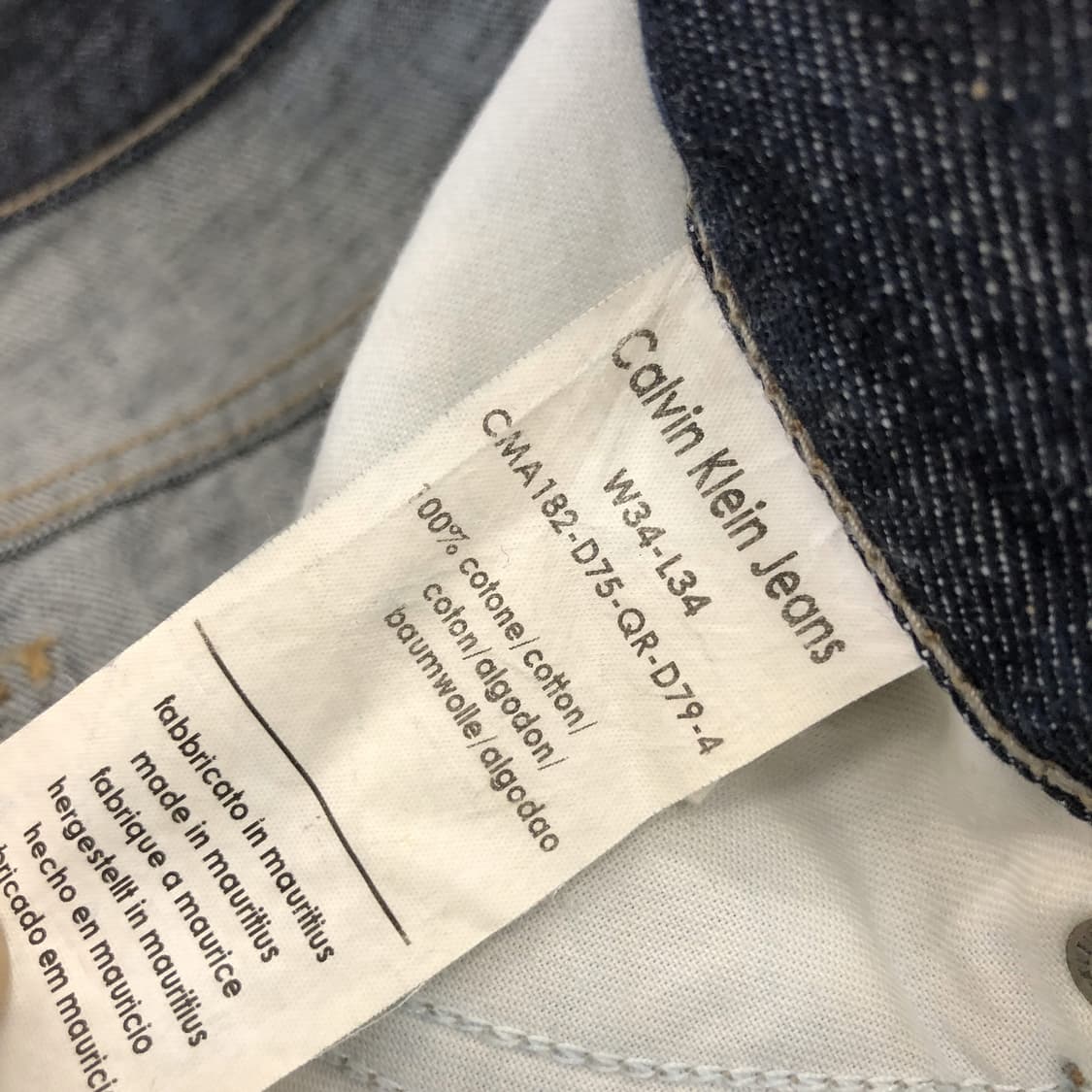 ck 캘빈클라인 오리지널 레귤러 데님진 34 인치  상품이미지5
