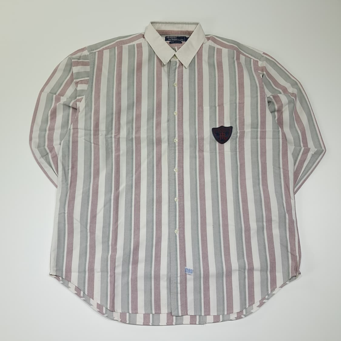 CL604 L 폴로 90s 싱가포르판 올드스쿨 스트라이프 엠블럼 셔츠 상품이미지1