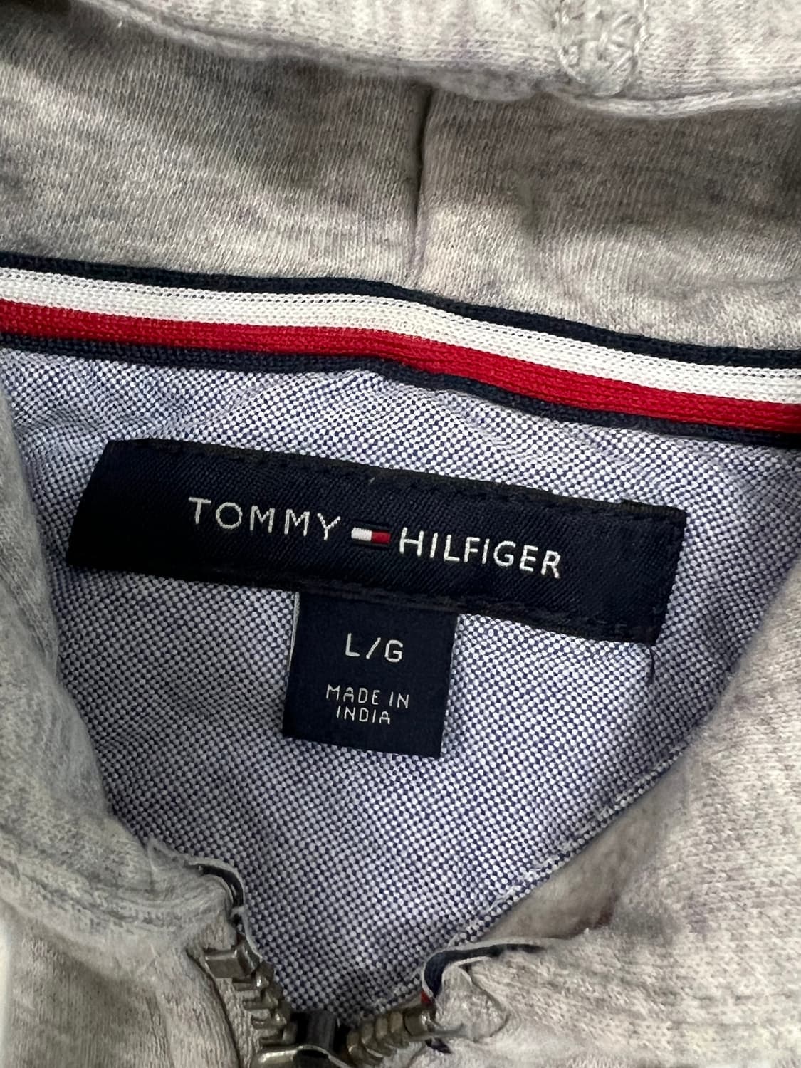 (L) 타미힐피거 글로벌 로고 후드 집업 자켓 상품이미지3