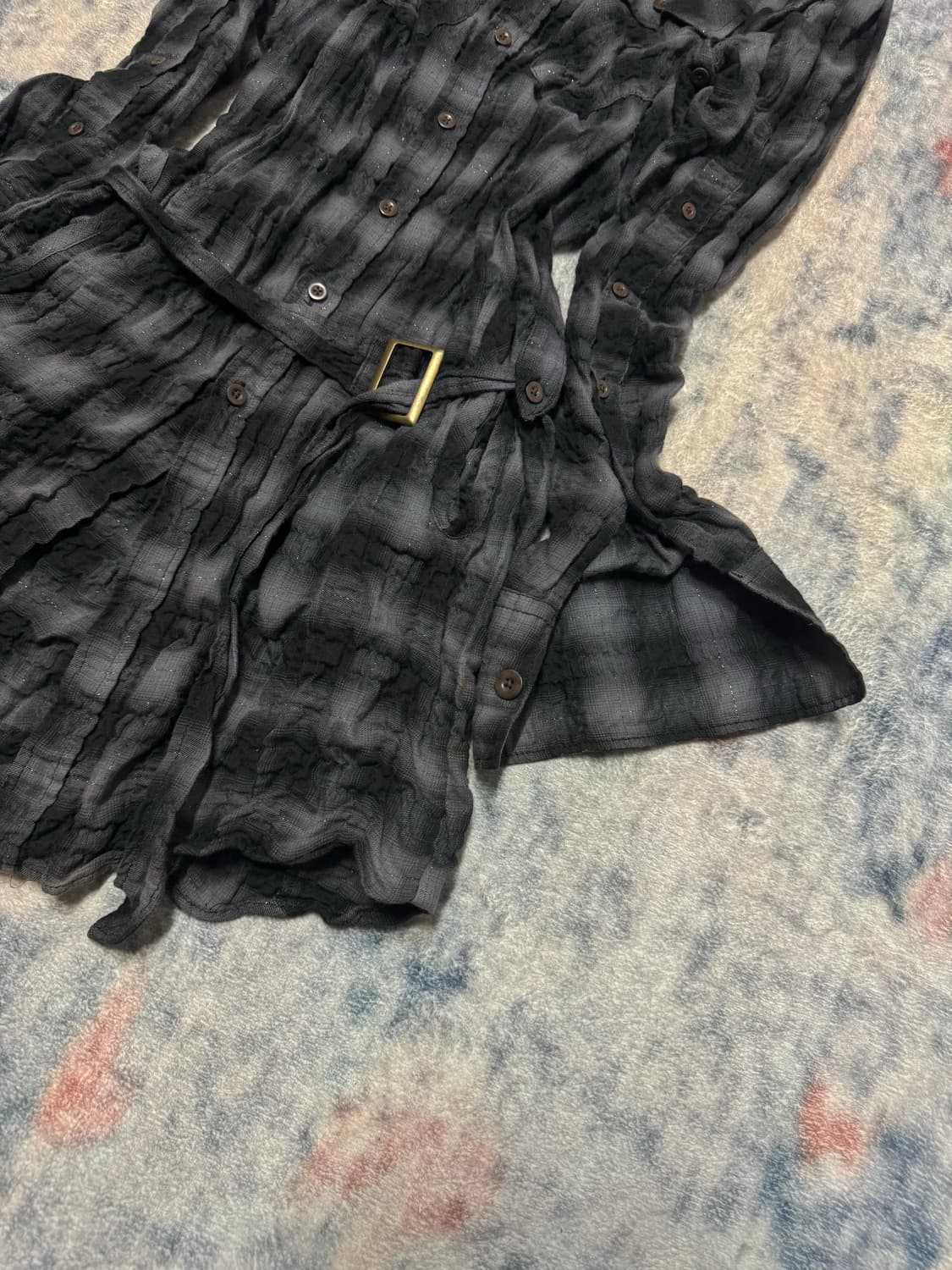 Fuga 00s transform wrinkle gimmick shirt 상품이미지6