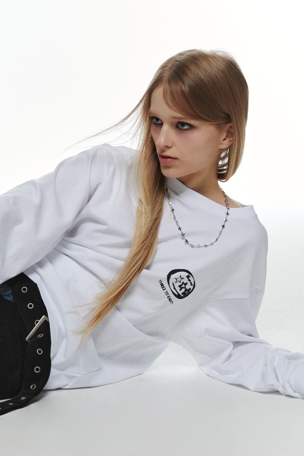 쓰리투에이티 오버핏롱슬리브 (화이트) 20000 상품이미지5