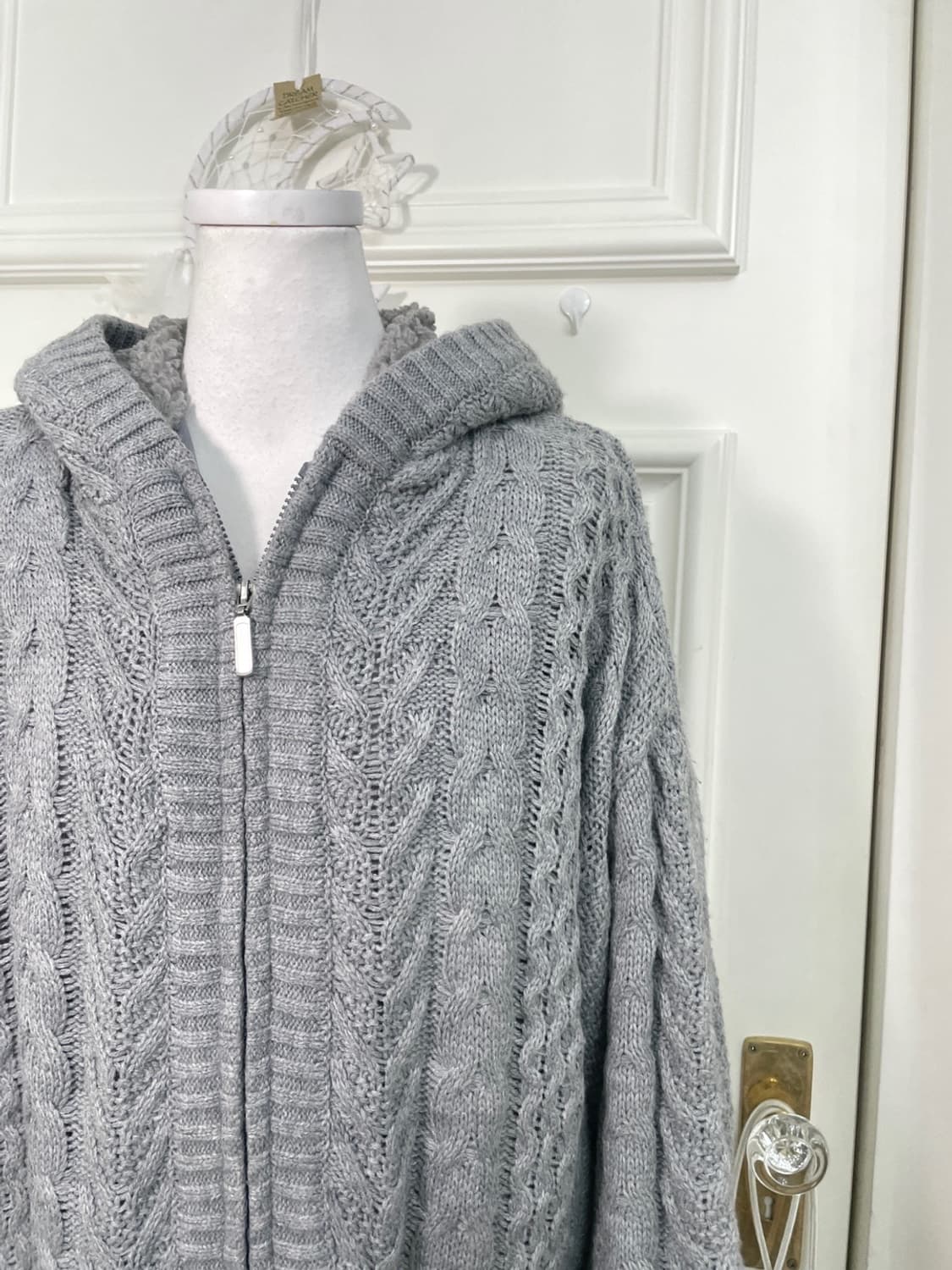 bluegray twist hoodie fur jumper 상품이미지6