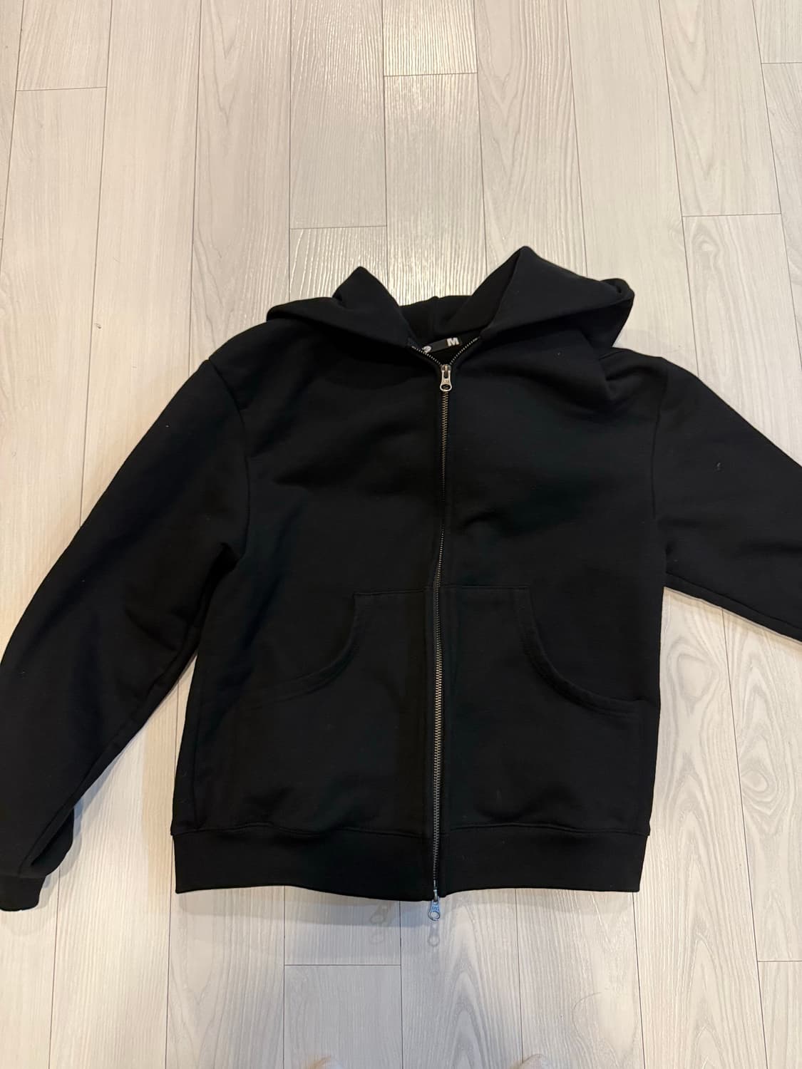 [ERTR X 니들]Leather Applique Hoodie ZipUp 상품이미지4