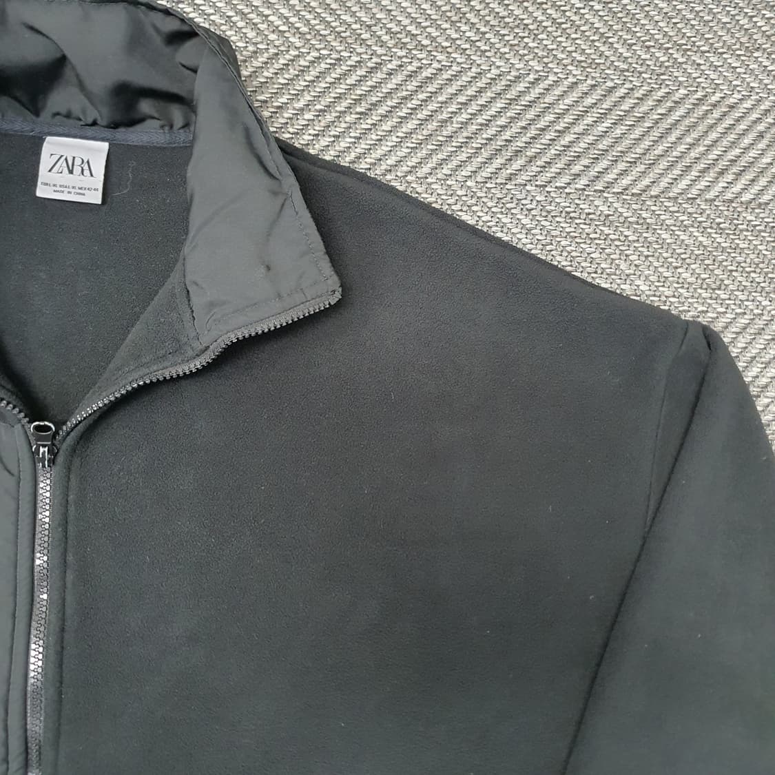 자라 오버핏 플리츠 집업자켓 남자105~110 상품이미지3