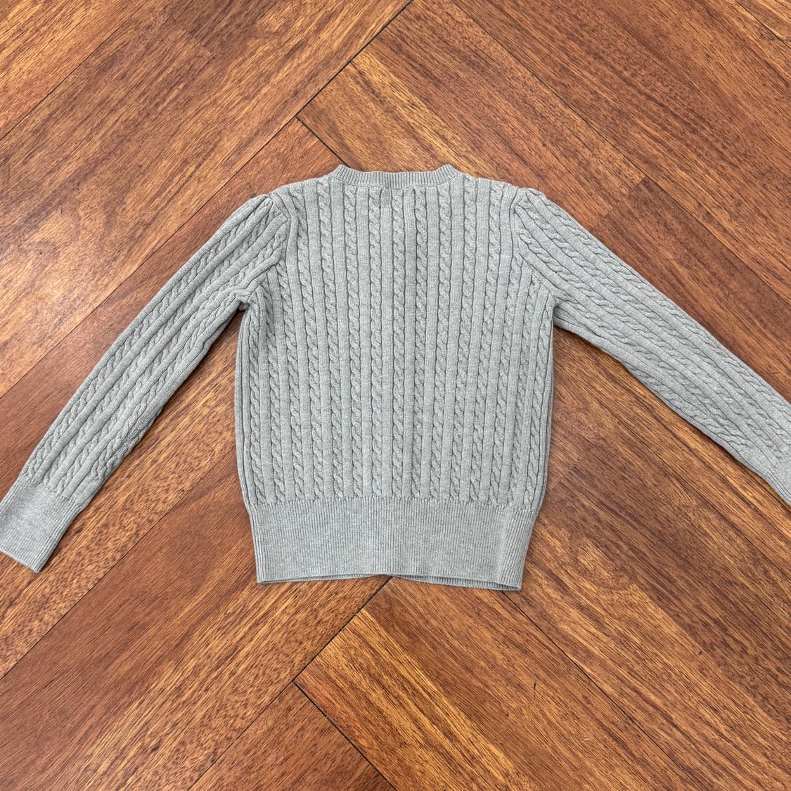 아동용 6(120) 폴로 랄프로렌 아동용 케이블 그레이 니트 가디건  상품이미지3