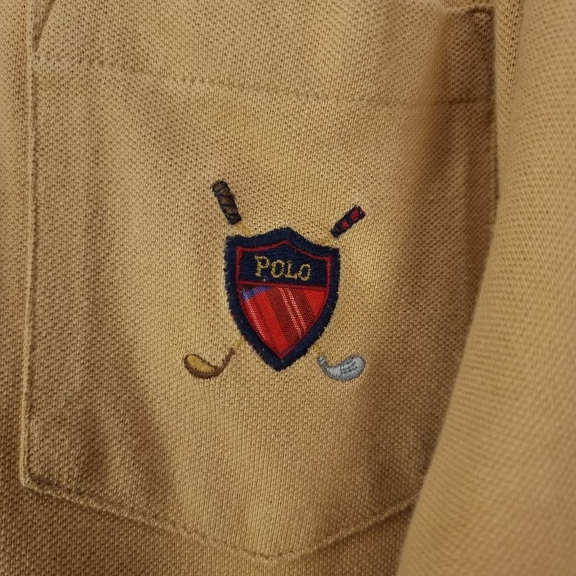 [폴로 랄프로렌] 빈티지 골프 긴팔 카라티 베이지 M19617 상품이미지6