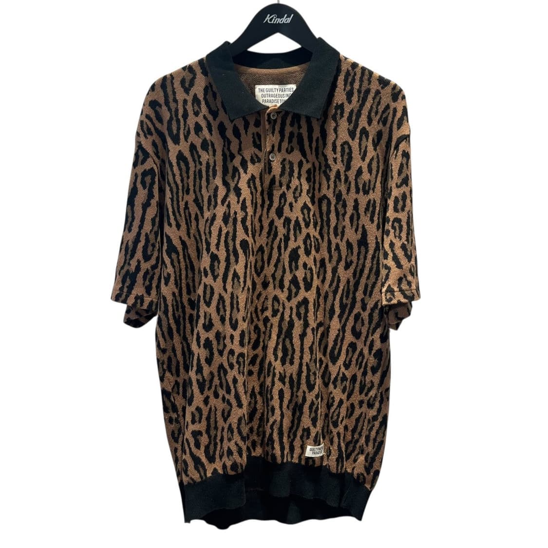 [M] 와코마리아 레오파드 니트 폴로 상품이미지1