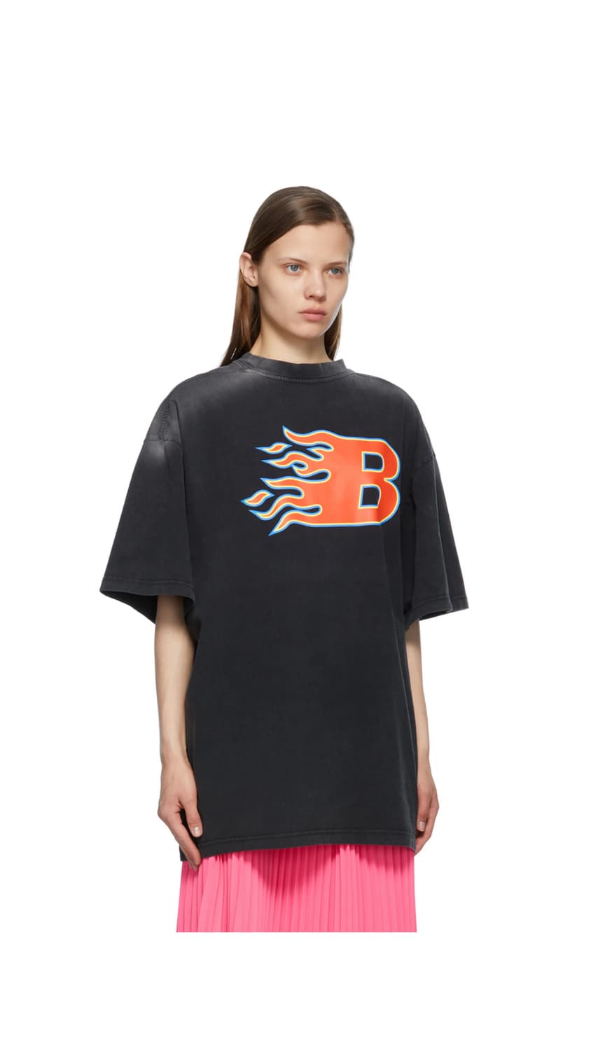 (M)발렌시아가 플레임 B로고 티셔츠 새상품 상품이미지4