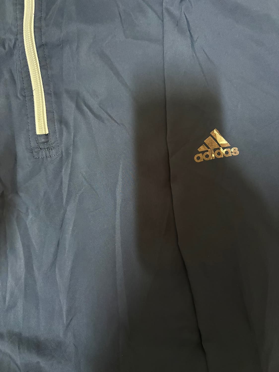 아디다스 반집업 윈드자켓 네이비 상품이미지3