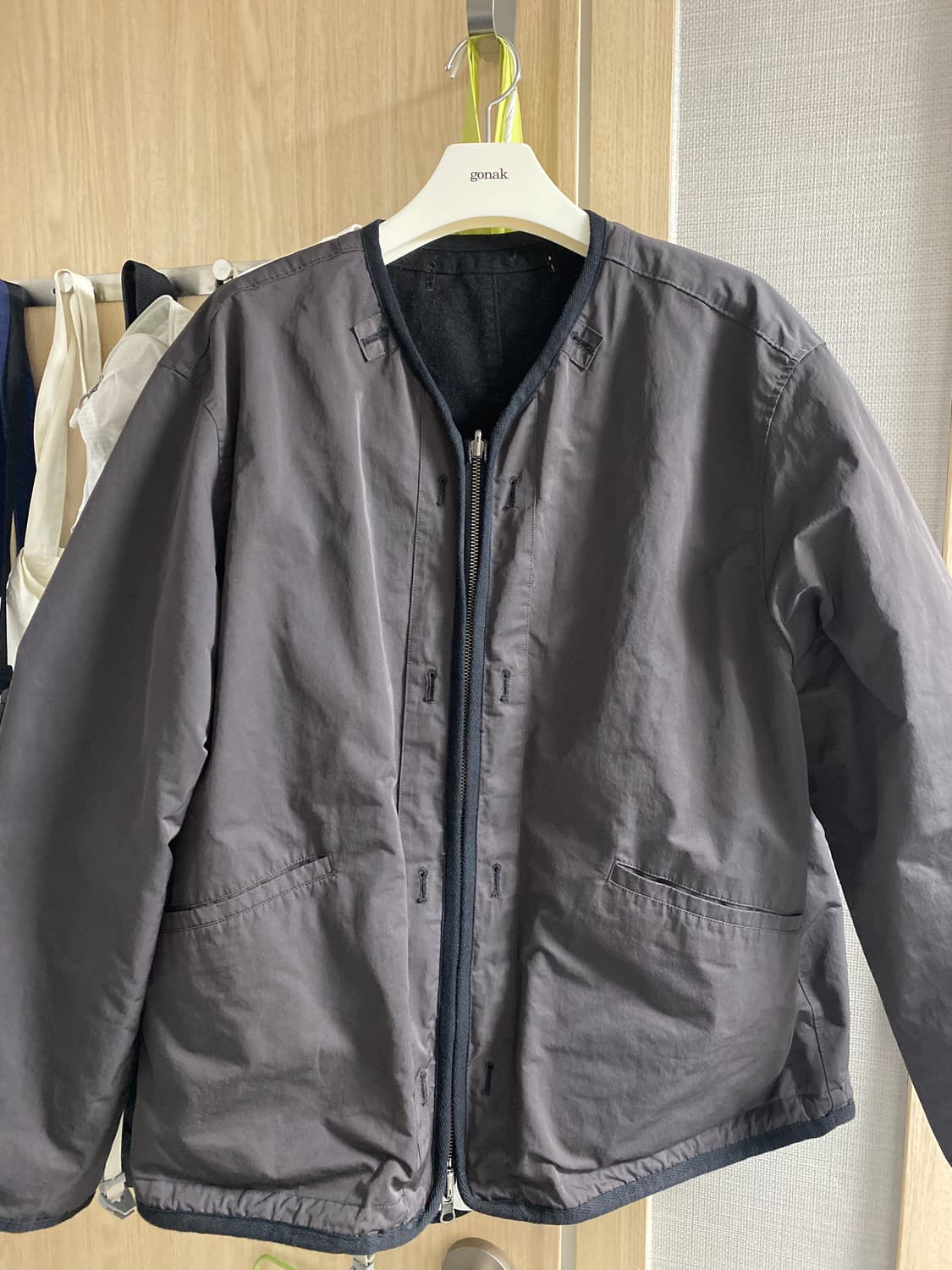 reversible liner jacket - charcoal brown 상품이미지2