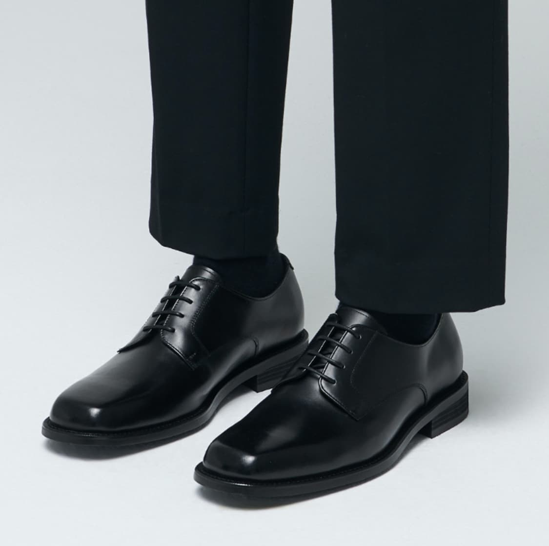 275 새제품) 무신사스탠다드 스퀘어 스퀘어토 더비 슈즈 구두 남자 상품이미지3